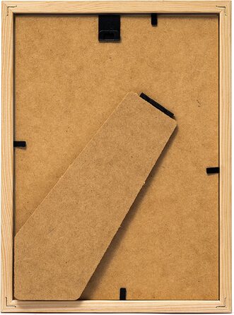 Рамка для фотографій барі сільський темно-коричневий-229 ,7 см (А4) - Дерев'яна рамка, фоторамка, портретна рамка з акриловим склом (10 х 15 см-3 упаковки), 3-