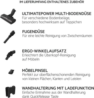 Акумуляторний пилосос AEG Serie 7000 Granitgrau: потужний, легкий (2,2 кг), ергономічний, з 70% перероблених матеріалів, до 50 хв роботи, 120 м², 2в1, 5-рівнева фільтрація, для всіх типів підлоги, автоматичний, сірий, AP71UB14AM