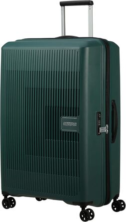 Валіза American Tourister Aerostep Spinner L, розширювана, 77 см, 101.5/109 л, зелена (Dark Forest)