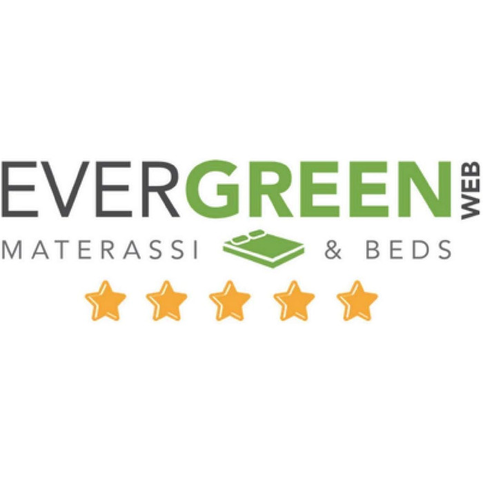 Ортопедичні подушки EVERGREENWEB 2 шт. з віскоеластичної піни 40x70x12 см (2 шт.) - Made in Italy