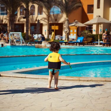 Дитячий плавальний жилет AQUATIME високої якості з неопрену на шнурку ремінь безпеки і плавки швидковисихаюча допомога для плавання / Купальники для хлопчиків і дівчаток (L)