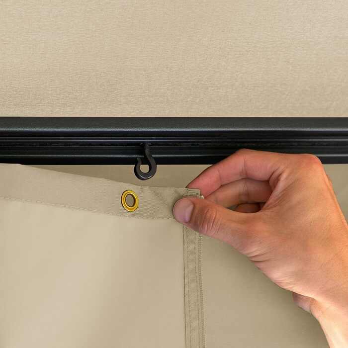 Павільйон садовий TOOLPORT 3x4 м ALU Premium, шампань, водонепроникний дах 220 г/м²