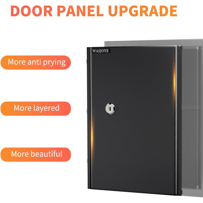 Safe Tresor WASJOYE: Сейф для дому та офісу з ключем, 49L, 45x35x31 см