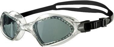 Унісекс Тренувальні окуляри для плавання для відпочинку Smartfit (захист від ультрафіолету, покриття проти запотівання, м'які лінзи) Один розмір підходить для всіх Чорний/прозорий (дим)