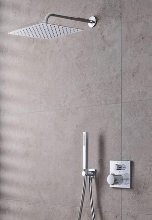 Душова стійка Duravit, водозберігаючий душ, душова лійка з типом розпилення Rain, кутова душова лійка, ручний душ з водозберігаючою функцією MinusFlow, легко чиститься, хромований, водозберігаючий (MinusFlow), з 1 типом розпилення, кутовий хромований.