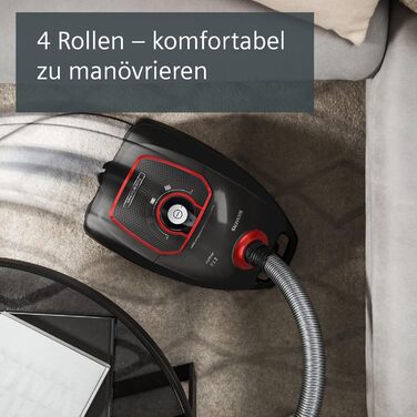 Пылесос Siemens Z7.0 VSZ7X500 с мешком для сбора пыли: для аллергиков, тихий, 650 Вт, серый