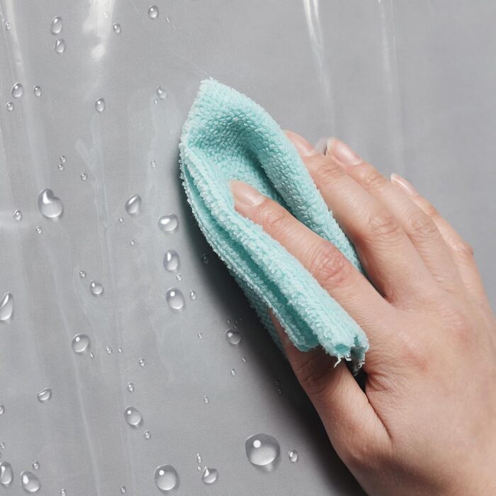 Душовий завіс Barossa Design Extra - міцний, прозорий, з магнітами, 182.9 x 182.9 см