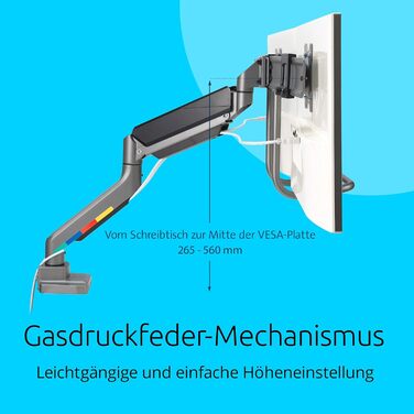 Кріплення для монітора Kensington SmartFit K59601WW (2 монітори, чорний) – регулювання висоти, VESA 75/100