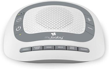 Звукова машина для засипання mybaby SoundSpa, білий шум і заспокійливі звуки для дітей і дорослих, дитяча машина для білого шуму з функцією таймера і звукова терапія-ідеально підходить для подорожей (MYB-S205)