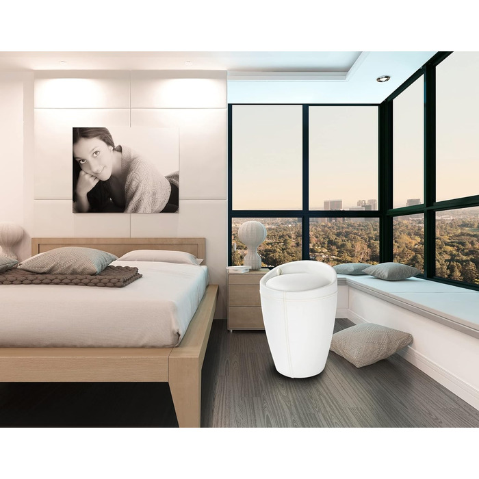 WENKO табурет для ванної кімнати Candy з місцем для зберігання, збирач бруду, ABS-пластик, 20 л, Ø 36 x 50,5 см