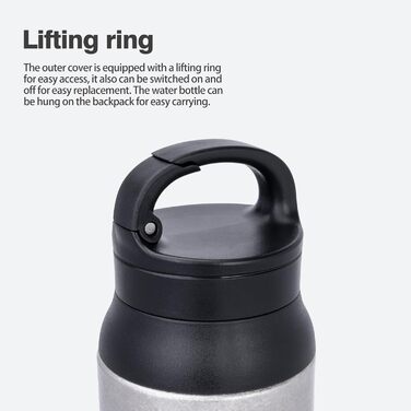 Термос iBasingo 600 мл з подвійними стінками, ізольований, для напоїв, зберігає тепло та холод, Ti3010D