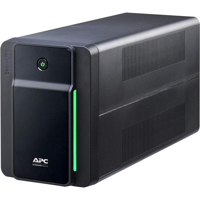 ДБЖ APC by Schneider Electric Easy UPS - BVX700LI-GR - джерело безперебійного живлення 700 ВА з виходами Schuko, запобіжник акумулятора та захист від перенапруг, резервний акумулятор зі стабілізатором, світлодіодні індикатори (1600 ВА / 900 Вт, виходи DIN