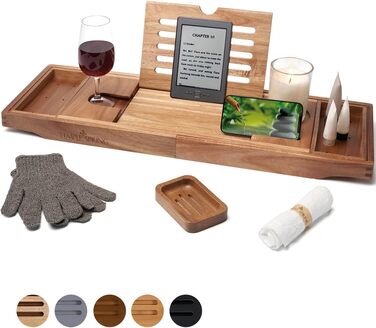 Підставка для ванни Temple Spring Akazie з дерева - аксесуари для ванної кімнати, SPA-стільниця