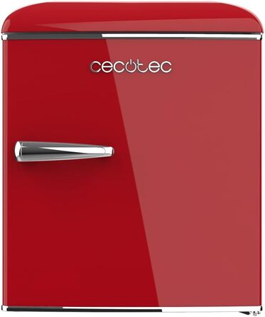 Міні-холодильник Cecotec Bolero CoolMarket TT Origin 45L червоний. Холодильник міні, з Icebox, LED-підсвічуванням, хромованою ручкою, відкривачем для пляшок, вінтажний стиль.