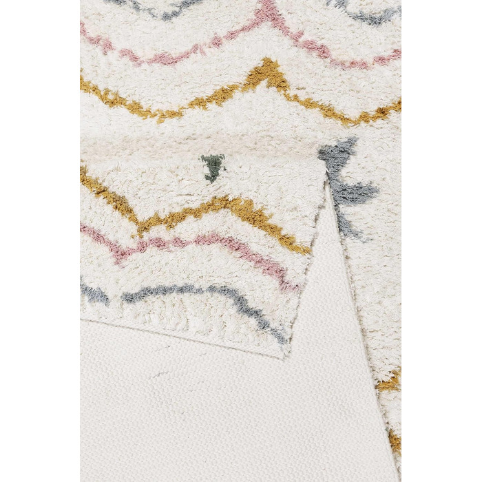 Дитячий килимок ручної роботи від Esprit з натурального волокна з веселими морськими зірками - Барвистий килимок для дитячої кімнати Sea Star (80 х 150 см, бежевий барвистий) Бежевий різнокольоровий 80 х 150 см