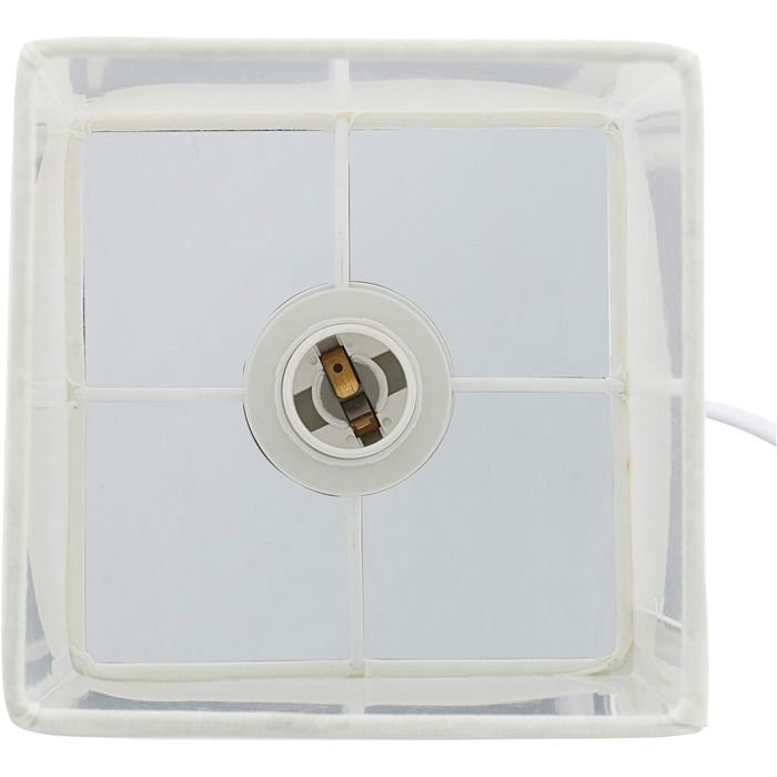 Приліжкова лампа з сенсорним регулюванням, 3 рівні, E14, HBT 31 x 12,5 x 12,5 см, настільна лампа з тканинним абажуром, сріблястий/кремовий