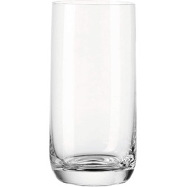 Леонардо щоденні стакани для пиття, набір з 6 предметів, стакани для води, які можна мити в посудомийній машині, скляні стакани з прямими лініями, набір для напоїв, стакани для соку, g