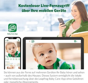 Радіоняня LeapFrog LF2423 з камерою, відеодисплей 2.8