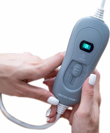 Електрична ковдра ECO-DE ECODE 180x130 см з пультом, 3 режими нагріву, автовимкнення 180 хв (шоколадний)