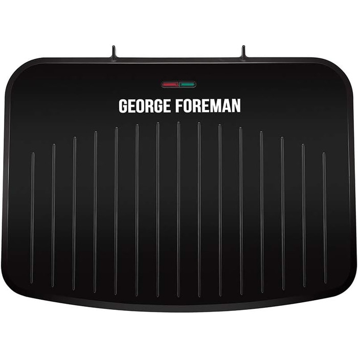 Малий гриль George Foreman 25800 - багатостороння сковорода, конфорка та толка з швидким нагріванням та легким очищенням, чорний (великий)
