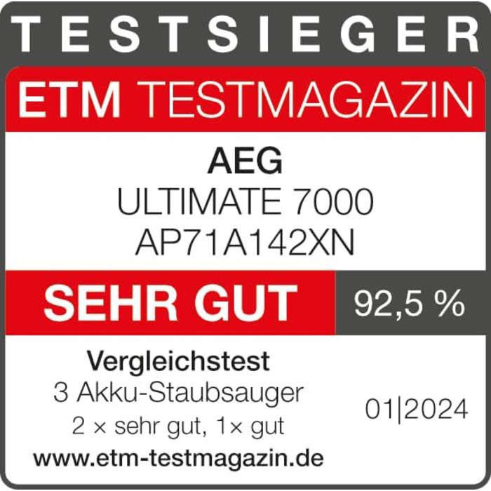 Акумуляторний пилосос AEG ÖKO AP71UB14AM: потужний, легкий, ергономічний, 2в1, сірий