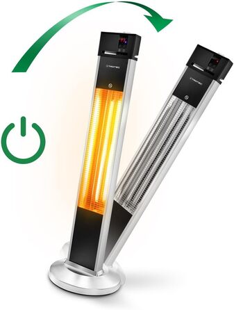 Інфрачервовий обігрівач Trotec IRS 2000 E – 2000 Вт, IP34, з пульт. та таймером