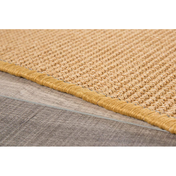 Килим misento сизаль з 100 натурального волокна плоский тканий килим uni, 80 x 200 см