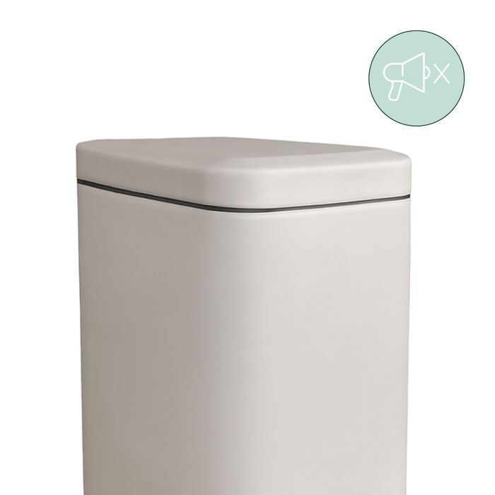 Відро для сміття Relaxdays 5 л з м'яким закриттям