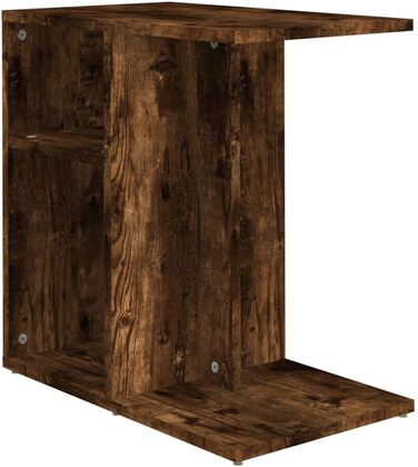 Журнальний столик з місцем для зберігання Журнальний столик Стіл для вітальні Журнальний столик Журнальний столик Стіл для чаю Стіл для вітальні 50x30x50см Інженерна деревина (копчений дуб)