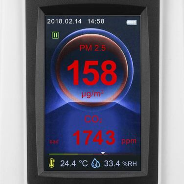Монітор якості повітря та вимірювач частинок Trotec BQ30 CO2 Ampel - вимірювання CO2 та PM2.5