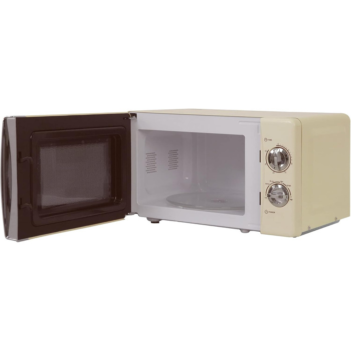 Мікрохвильова піч Russell Hobbs RHMM701C Solo, 17 л, 700 Вт, кремовий колір - з таймером, розморожуванням та 5 рівнями потужності