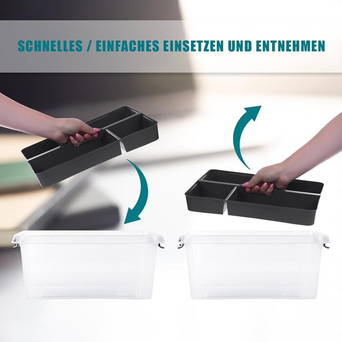 Астор24 Коробки для зберігання 2x 40 л (60 кульок) - для різдвяних прикрас, харчові, стекові, для різдвяних кулі