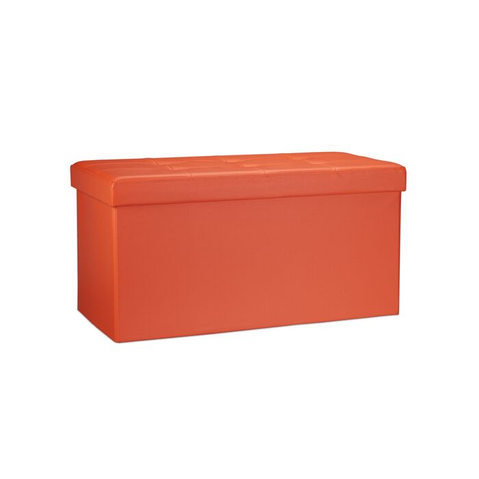 Лавка Relaxdays з місцем для зберігання, штучна шкіра