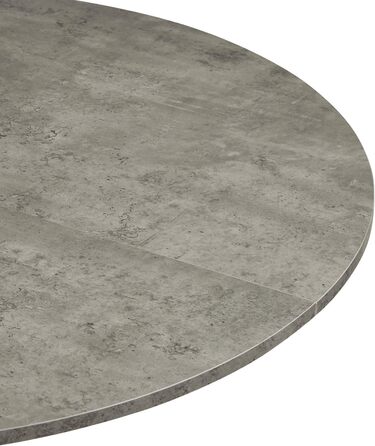 Стіл обідній DUBI Möbel NOA, круглий 110x110 см, для кухні/їдальні, індустріальний дизайн, колір бетону