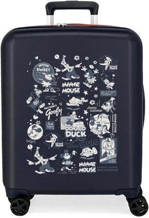 Валіза Disney 100 Special Shine Mickey Medium валіза чорна 48x70x26 см Жорсткий ABS Інтегрований замок TSA 81L 3.98 кг 4 подвійні колеса (валіза-салон, комікс)