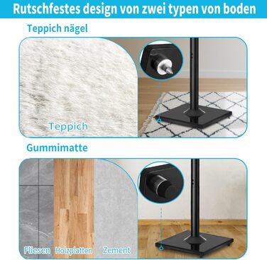 Підставка для колонок OUUTMEE, пара, до 10 кг, з кабельною організацією, сумісна з різними моделями, без регулювання висоти