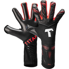 Воротарські рукавички T1tan Alien 2.0 для дорослих, футбольні рукавички унісекс, професійний захоплення 4 мм-різні розміри і кольори (Alien Black Energy 2.0, 11)