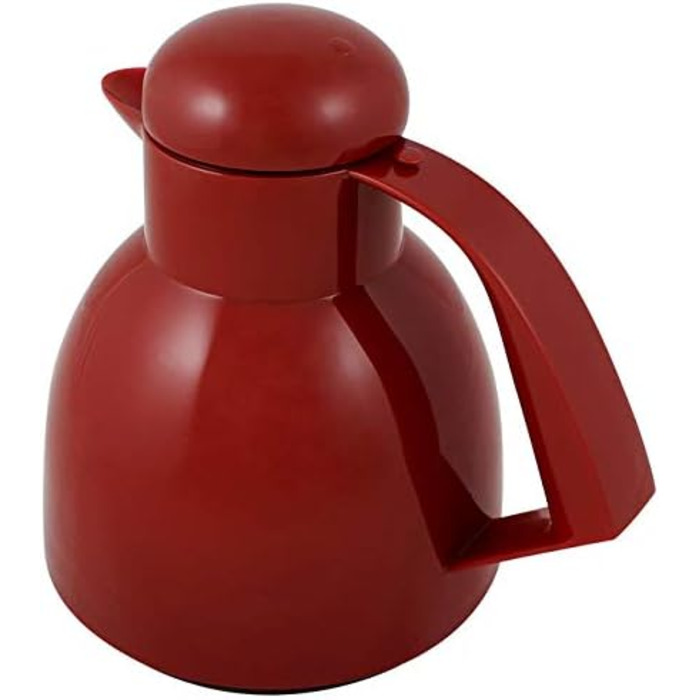 Термос Helios Day Thermoskanne Rot 1L: 6 годин тепла, підставка для пакетиків чаю, легке очищення, для чаю та кави