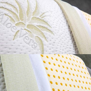 Ортопедичні подушки EVERGREENWEB 2 шт. з віскоеластичної піни 40x70x12 см з чохлом з алое вера. Виробництво Італія.