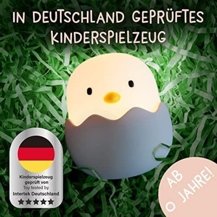 Дитячий LED нічник MegaLight для дітей та немовлят: RGB-підсвітка, регулювання яскравості, сенсорне керування, USB та звукові ефекти