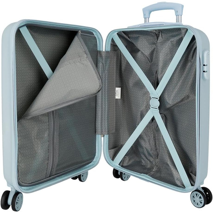 Дитяча валіза для ручної поклажі Disney Stitch Moods, жорсткий ABS-пластик, кодовий замок, 4 подвійних колеса, серія Make A Face