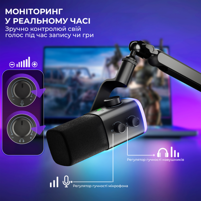 USB мікрофон Fifine AM9W