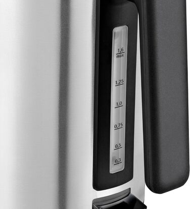 Електричний чайник WMF Lono 1.6л з нержавіючої сталі, з фільтром від накипу, 2400 Вт, підсвічуванням рівня води, матовий нержавіюча сталь