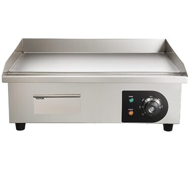 Електричний гриль VEVOR 54 x 30 см, 3000W, з регулюванням температури 50-300°C, для комерційного використання, легко чиститься