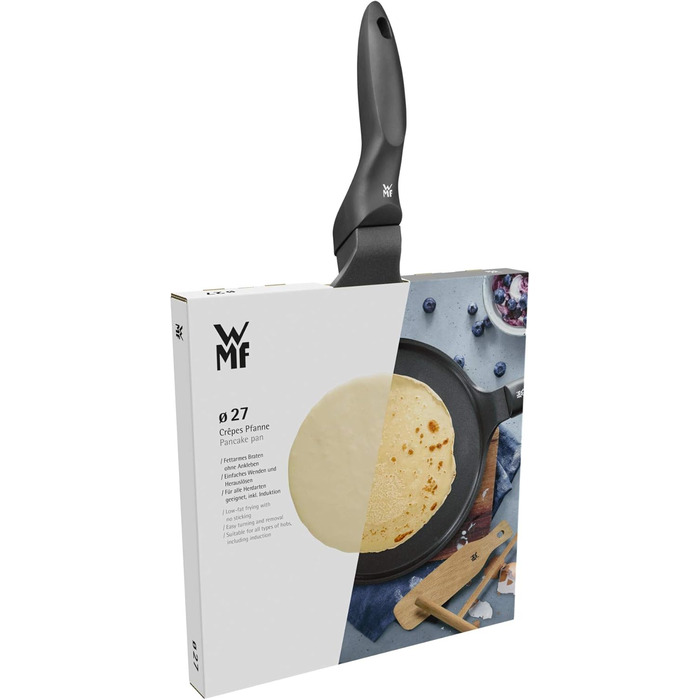 Сковорода WMF Devil Crepe 27 см з антипригарним покриттям, для млинців та оладок, з лопаткою