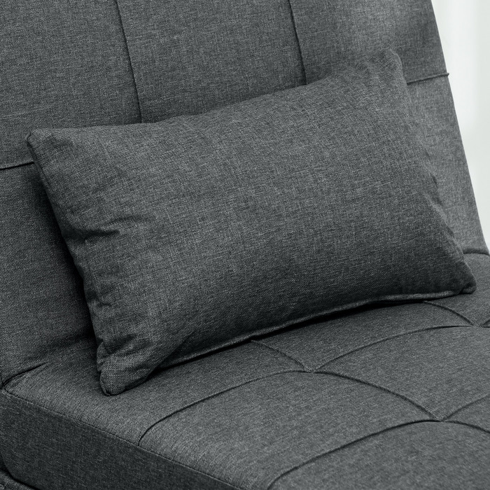 Багатофункціональний диван-ліжко 4-в-1: розкладне крісло зі спальним місцем, регульованою спинкою та подушкою