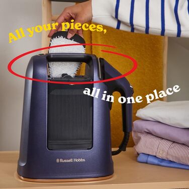 Праска Russell Hobbs Steam Genie 2-в-1: праска + запарювач (1700W, 20г/хв, сумка, 3 насадки)