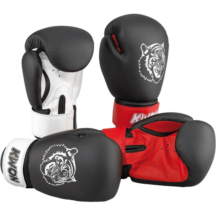 Дитячі боксерські рукавички тигр, 10 унцій , 2 Кольори (чорний/червоний, 10 унцій.)