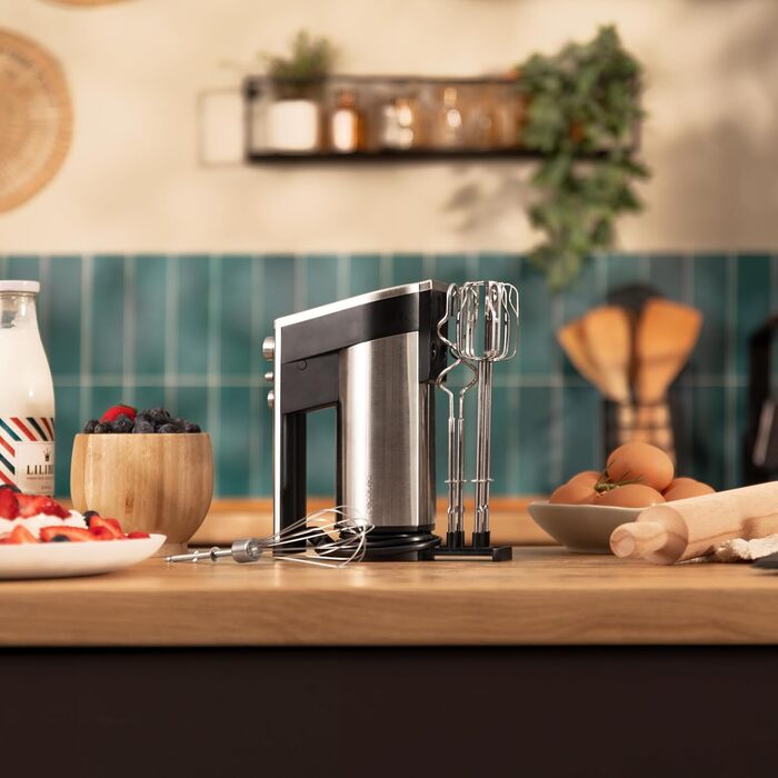 Ручний міксер Cecotec PowerTwist 500 Full Steel: 500 Вт, 5 швидкостей + Turbo, 3 насадки, сталь, без чаші