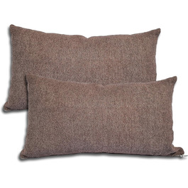 Набір диванних подушок Formalind 2 50x30 см, декоративні подушки 2 шт. , декоративні подушки, диванні подушки (темно-коричневі)